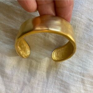 Givenchy Vintage Gold Plated‎ Runway Cuff Bracelet